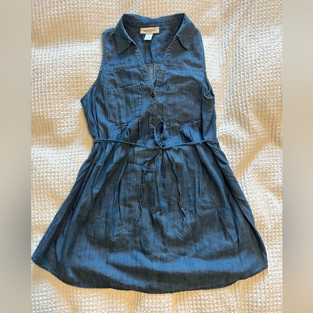 Motherhood Long Jean Shirt